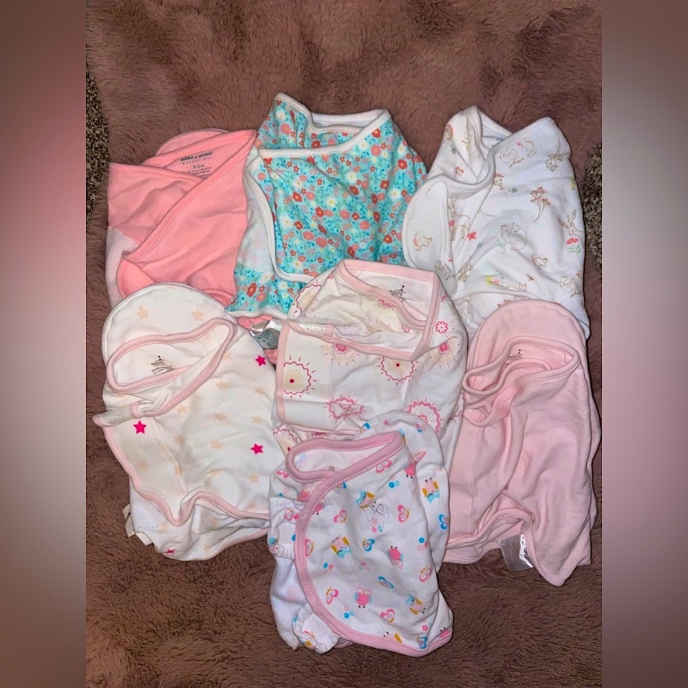 0-3month Velcro Swaddle Bundle / aden and anais / swaddle me